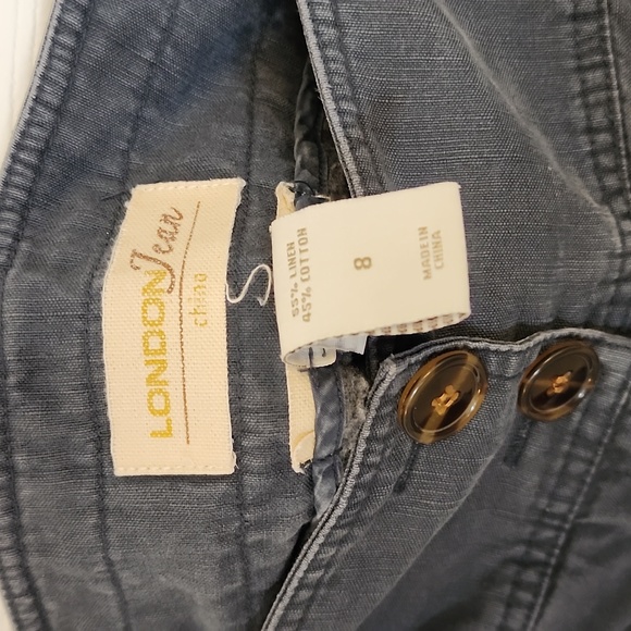 London Jean The Bridget Fit Extra Wide‎ Leg Ankle Cropped Pants. Size 8. - Picture 3 of 5